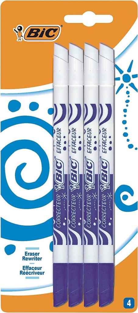 EFFACEUR D'ENCRE BIC POINTE MOYENNE
