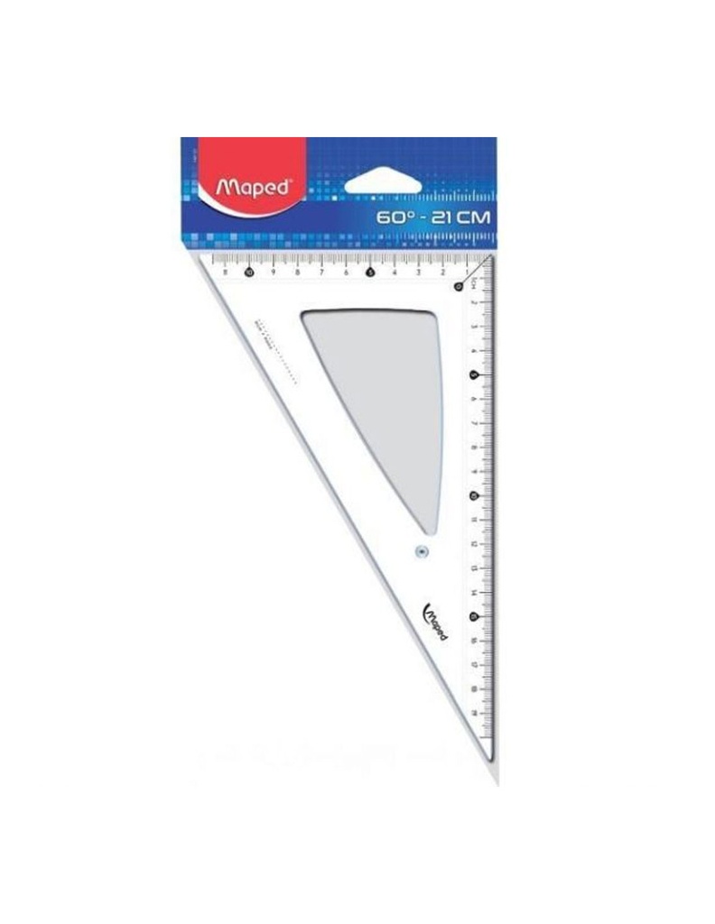 EQUERRE 15CM  ESSENTIALS CRISTAL MAPED