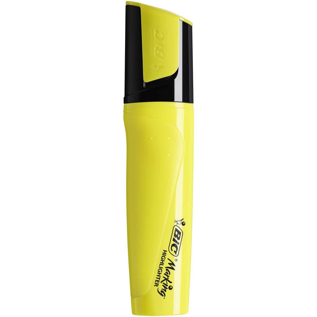 FLUORESCENT BIC HIGHLIGHTER JAUNE