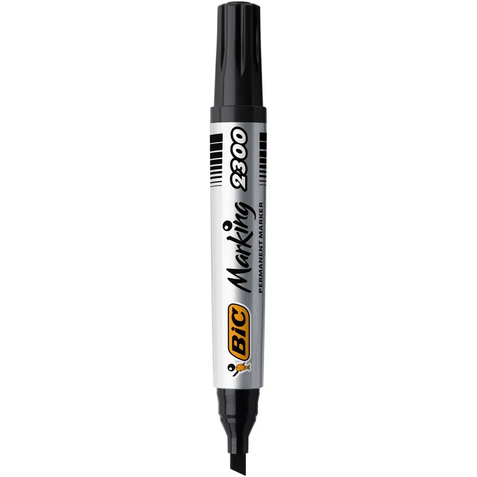 MARQUEUR PERMANENT BIC BISEAU 2300 NOIR