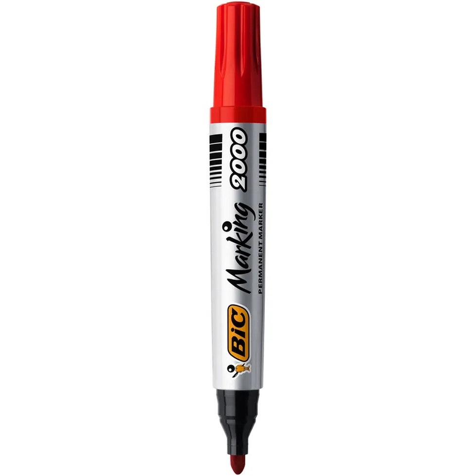 MARQUEUR PERMANENT BIC MARKING 2000 ROUGE
