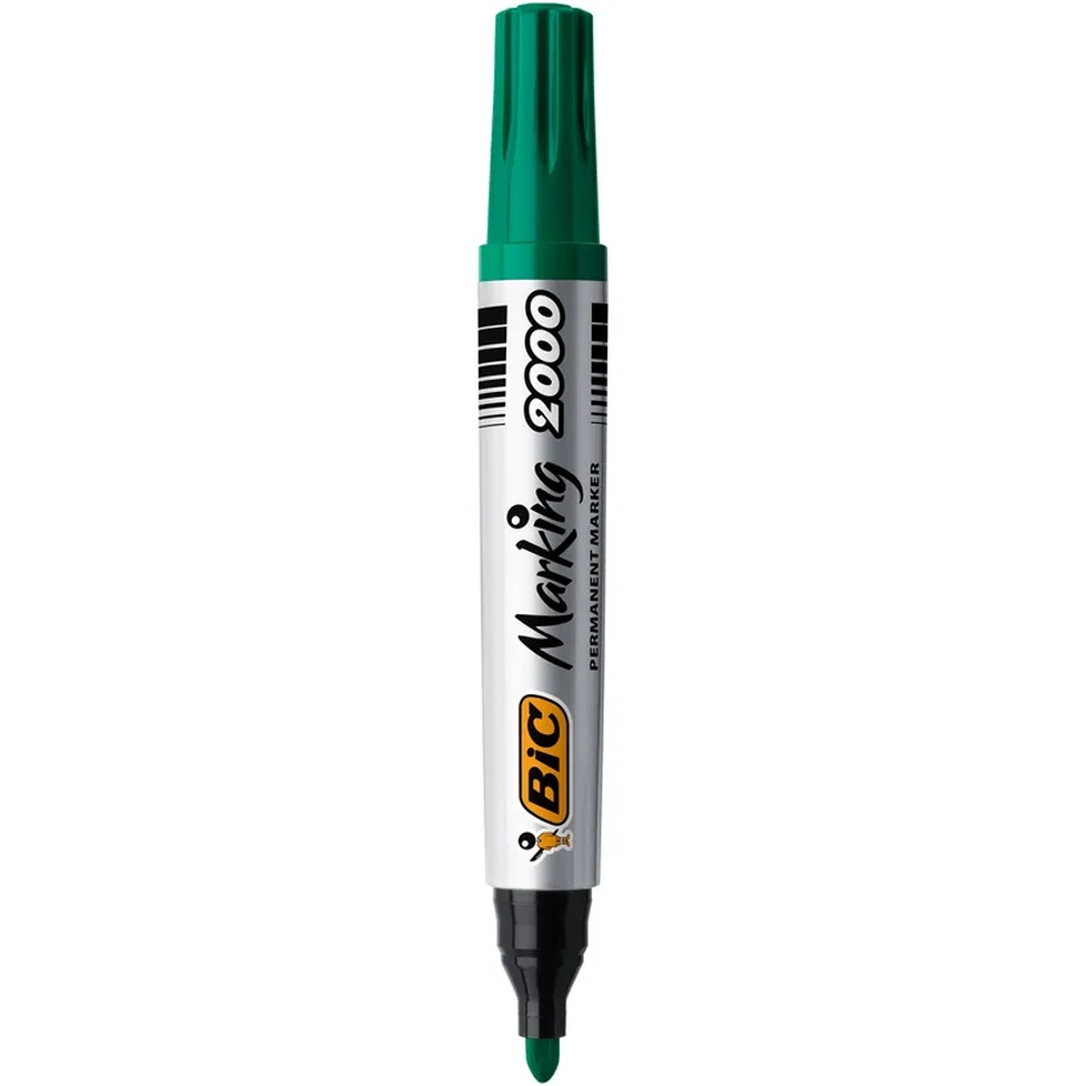 MARQUEUR PERMANENT BIC MARKING 2000 VERT