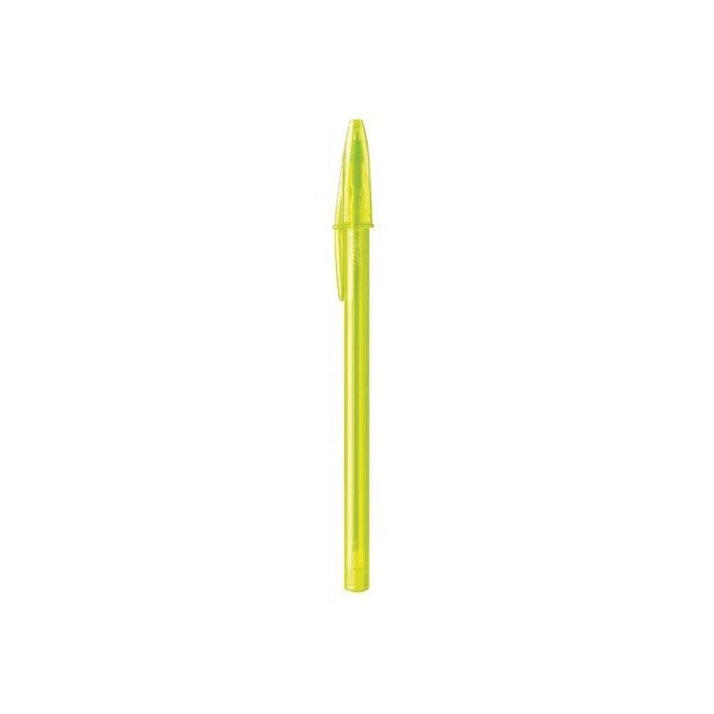 STYLO À BILLE CRISTAL FASHION BIC VERT CITRON