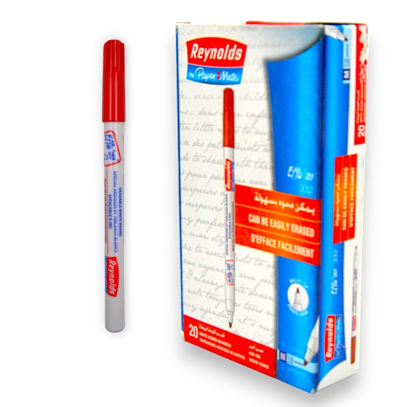 STYLO EFFAÇABLE ARDOISE ROUGE P.F REYNOLDS