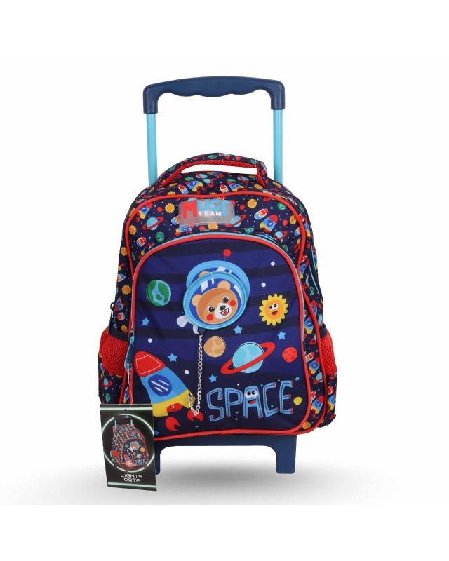 MINI CARTABLE À ROULETTE MUST TEAM SPACE BEAR