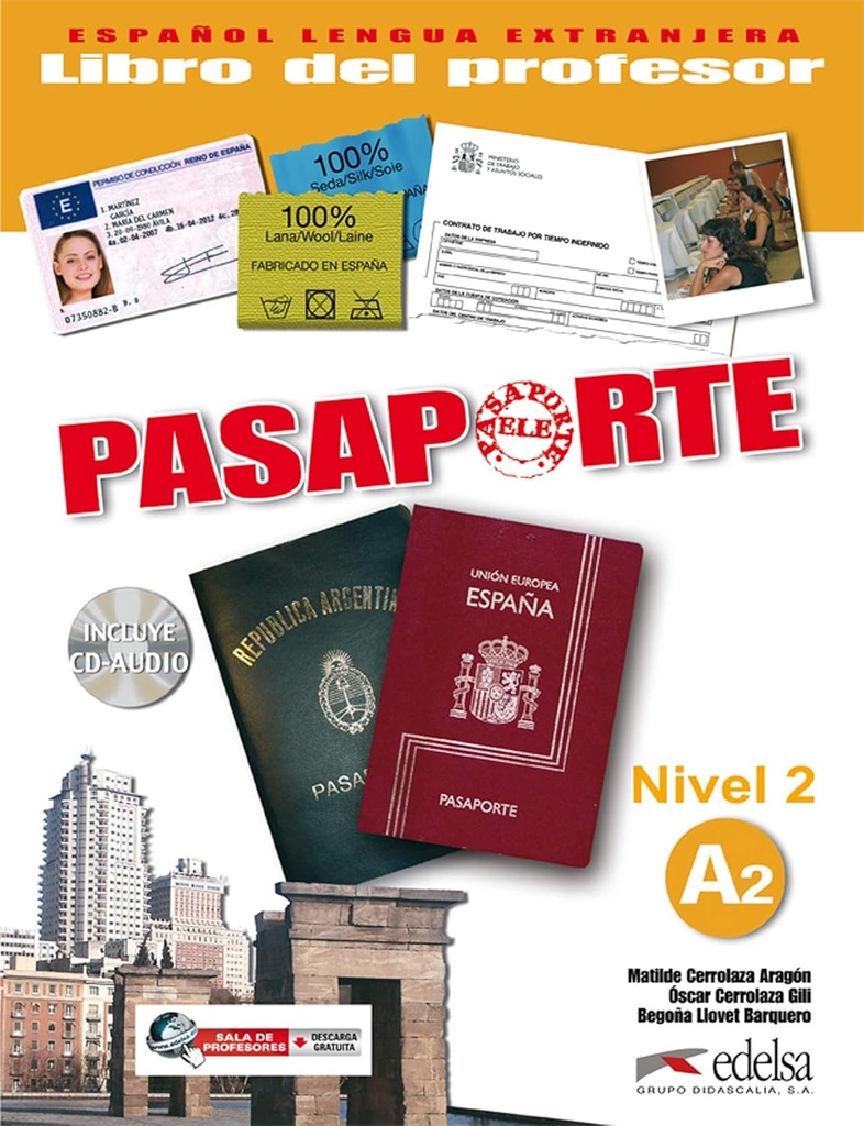 PASAPORTE A2 LIBRO DEL PROFESOR+ CD