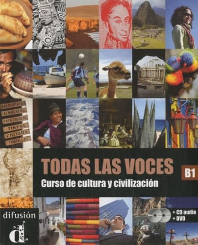TODAS LAS VOCES CURSO DE CULTURA Y CIVILIZACION+CD+DVD