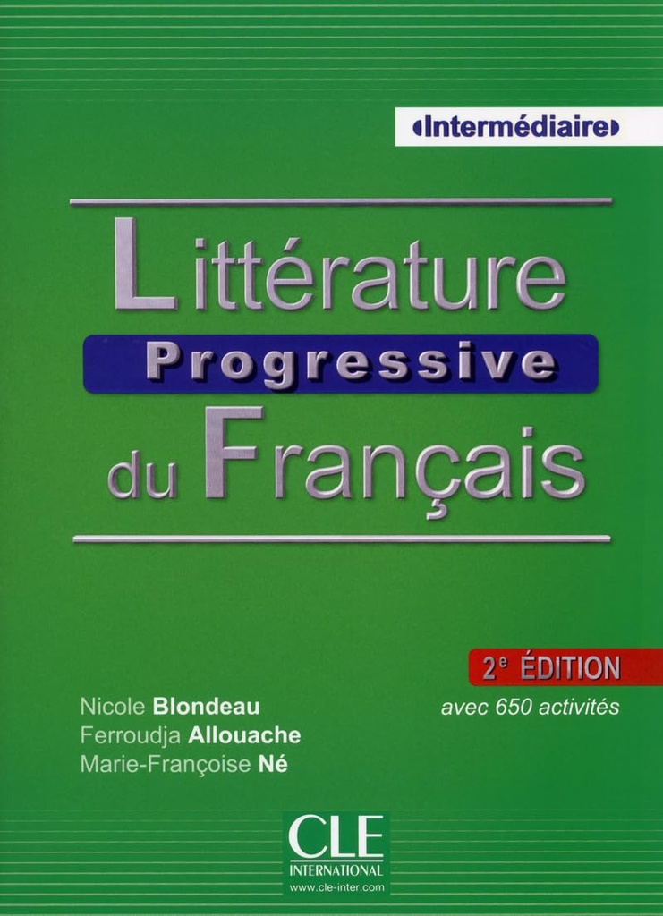 LITTERATURE PROGRESSIVE DU FRANÇAIS INTERM LIVRE+ CD (2ÈM ED)