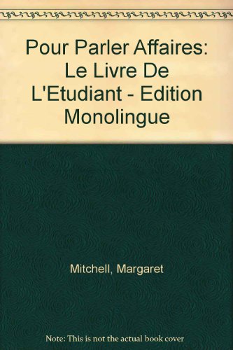POUR PARLER AFFAIRES LIVRE
