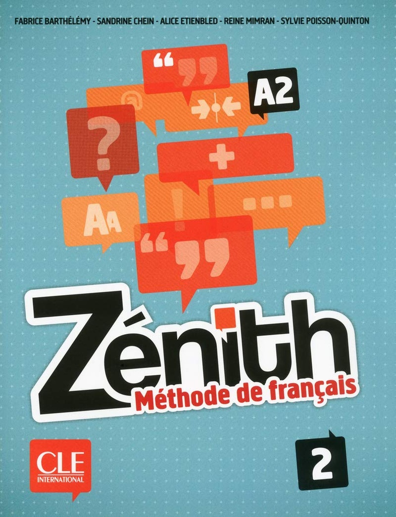 ZENITH 2-A2 LIVRE DE L'ELÈVE+CD