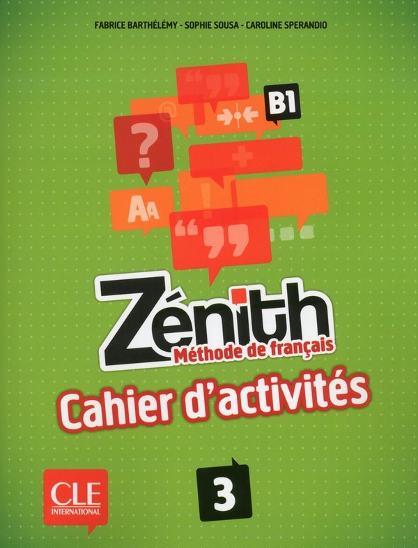 ZENITH 3-B1 CAHIER D'ACTIVITES