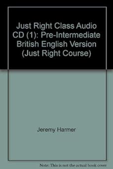 JUST RIGHT PRE-INTERMEDIATE CLASS AUDIO CD