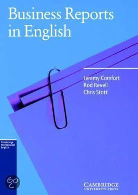 BUSINESS REPORTS IN ENGLISH (BOOK)