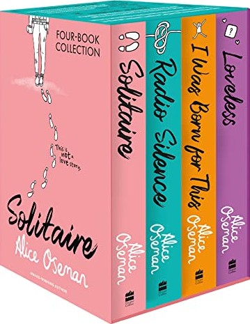[9780008507992] ALICE OSEMAN FOUR BOOK COLLECTION BOX SET (SOLITAIRE, RADIO SILENCE, I WAS BORN FOR THIS, LOVELESS)
