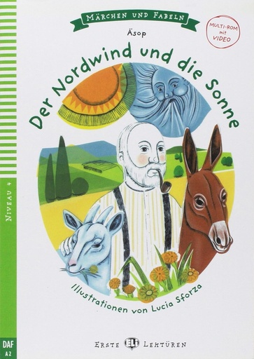 [9788853623034] ERSTE ELI LEKTUREN : DER NORDWIND & DIE SONNE (NIVEAU 4)+VIDEO MULTI-ROM (MARCHEN & FABELN)