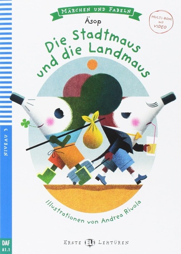 [9788853622969] ERSTE ELI LEKTUREN : DIE STADTMAUS & DIE LANDMAUS (NIVEAU 3)+VIDEO MULTI-ROM (MARCHEN & FABELN)