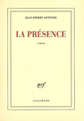 [9782070784332] LA PRESENCE