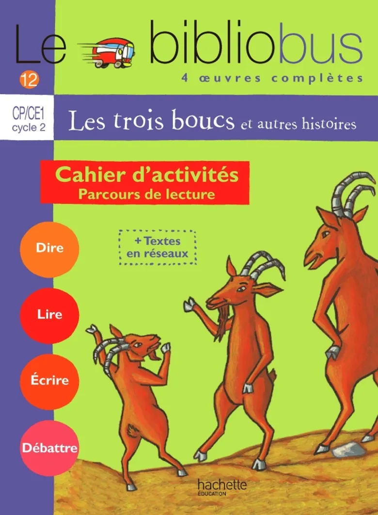 [9782011165091] LE BIBLIOBUS CP/CE1 LES TROIS BOUCS N°12 CAHIER D'ACTIVITES