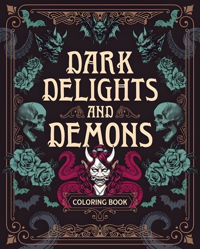 [9780785846338] DARK DELIGHTS & DEMONS COLORING BOOK