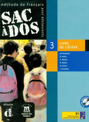 [8484431851] SAC À DOS 3 LIVRE DE L'ELÈVE+CD