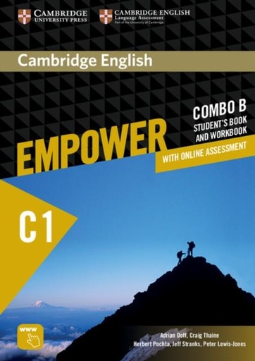 [9781316601334] CAMBRIDGE ENGLISH EMPOWER ADVANCED C1 COMBO B (SBK B & WBK B+ONLINE ASSESSMENT & PRACTICE) (SPLIT ED)