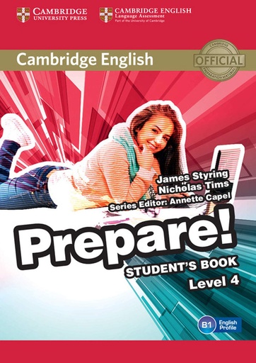 [9780521180276] CAMBRIDGE ENGLISH PREPARE! 4 SBK