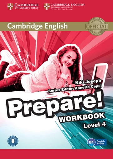 [9780521180283] CAMBRIDGE ENGLISH PREPARE! 4 WBK+AUDIO DOWNLOADABLE