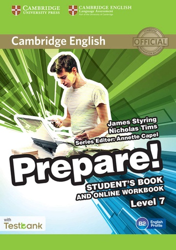 [9781107498006] CAMBRIDGE ENGLISH PREPARE! 7 SBK & ONLINE WBK+TESTBANK