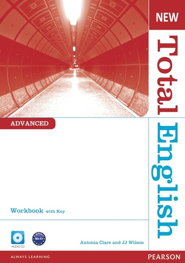 [9781408267318] NEW TOTAL ENGLISH ADVANCED WBK+KEY & AUDIO CD