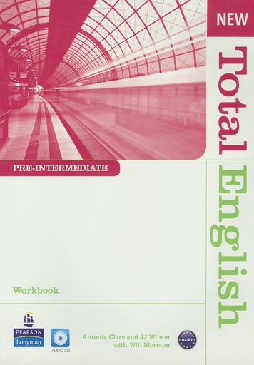 [9781408267387] NEW TOTAL ENGLISH PRE-INTER WBK+CD (NO KEY)