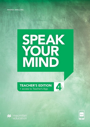 [9781380037039] SPEAK YOUR MIND 4 TEACHER'S EDITION+ACCESS TO TEACHER'S APP