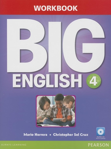[9780133045093] BIG ENGLISH 4 WBK+CD (US ED)