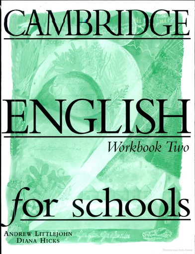[0521421748] CAMBRIDGE ENGLISH FOR SCHOOLS 2 WORKBOOK
