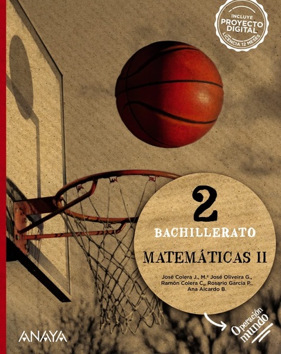 [9788414329573] MATEMATICAS II 2° BACHILLERATO (OPERACION MUNDO)