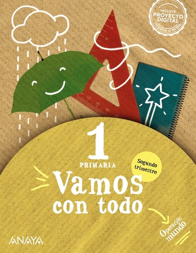[9788469897577] VAMOS CON TODO 1 PRIMARIA SEGUNDO TRIMESTRE (OPERACION MUNDO)