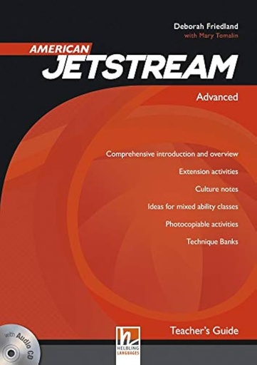 [9783990453766] AMERICAN JETSTREAM ADVANCED TEACHER'S GUIDE+CD (3) & E-ZONE