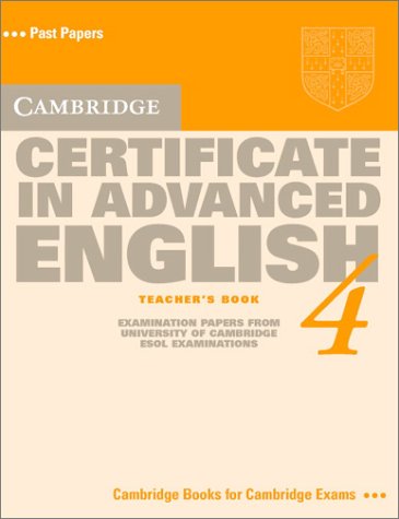 [0521656524] CAMBRIDGE CERTIFICATE IN ADVANCED ENGLISH 4 TBK