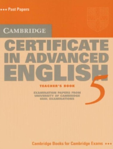 [0521754399] CAMBRIDGE CERTIFICATE IN ADVANCED ENGLISH 5 TBK