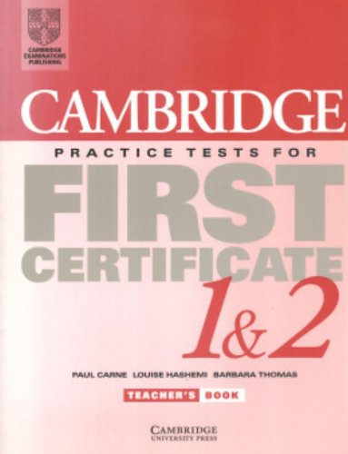 [0521774233] CAMBRIDGE FIRST CERTIFICATE IN ENGLISH 1&2 TBK