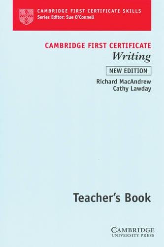 [0521624843] CAMBRIDGE FIRST CERTIFICATE WRITING TBK 2ND EDITION