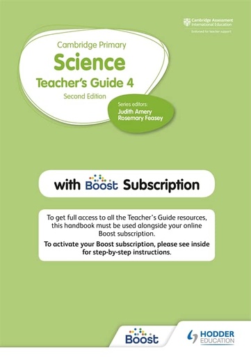 [9781398300873] CAMBRIDGE PRIMARY SCIENCE 4 TEACHER'S GUIDE+BOOST SUBSCRIPTION (2ND ED)