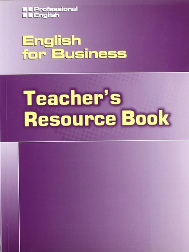 [1424000114] ENGLISH FOR BUSINESS TEACHER'S RESOURCE BOOK