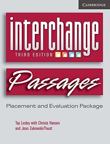 [0521602386] INTERCHANGE/PASSAGES PLACEMENT & EVALUATION PACKAGE