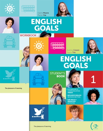 [000177] ENGLISH GOALS - STUDENT'S BOOK WITH READER AND WORKBOOK WITH READER PACK - 1