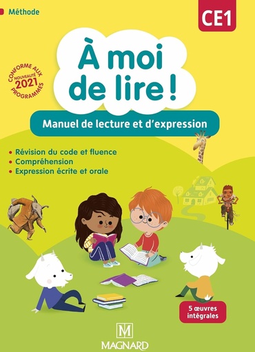 [9782210507517] A MOI DE LIRE! CE1 MANUEL DE LECTURE & D'EXPRESSION (ED 2021)
