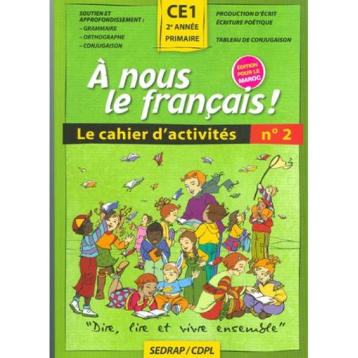 [9782758104629] A NOUS LE FRANÇAIS! CE1 CAHIER D'ACTIVITE N°2