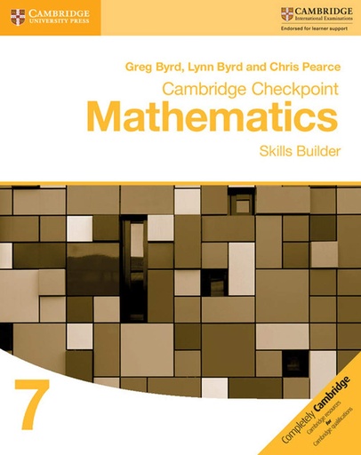 [9781316637371] CAMBRIDGE CHECKPOINT MATHEMATICS 7 SKILLS BUILDER WBK