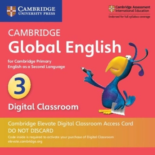 [9781108703536] CAMBRIDGE GLOBAL ENGLISH 3 CAMBRIDGE ELEVATE DIGITAL CLASSROOM ACCESS CARD (1 YEAR)