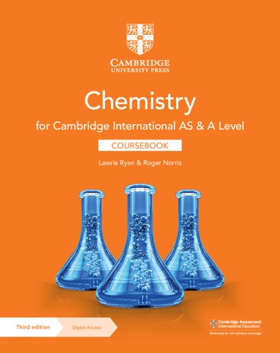 [9781108863193] CAMBRIDGE INTERNATIONAL AS & A LEVEL CHEMISTRY CBK+DIGITAL ACCESS (2 YEARS) (3RD ED)