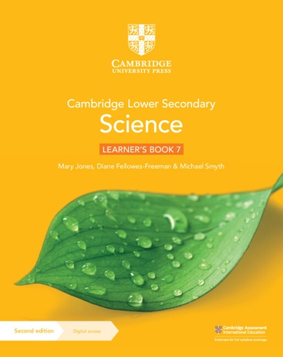 [9781108742788] CAMBRIDGE LOWER SECONDARY SCIENCE 7 LEARNER'S BOOK+DIGITAL ACCESS (1 YEAR) (2ND ED)